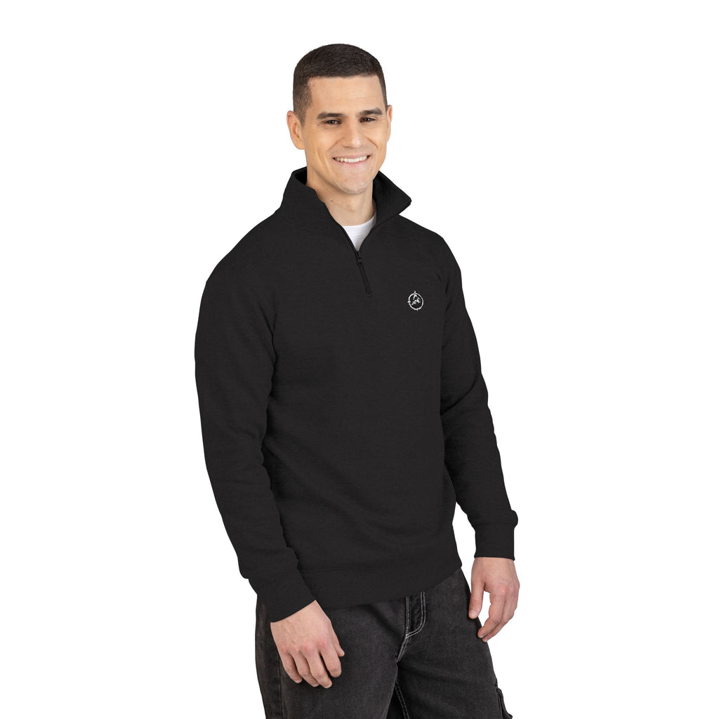 Embroidered Fleece Pullover – Cozy Half‑Zip Sweatshirt