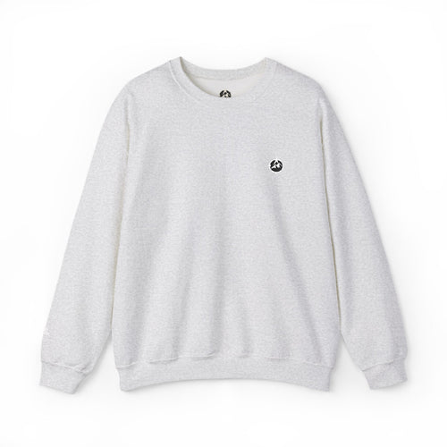Minimal Panda Crewneck Sweatshirt — Small Chest Graphic, Casual Cozy Pullover